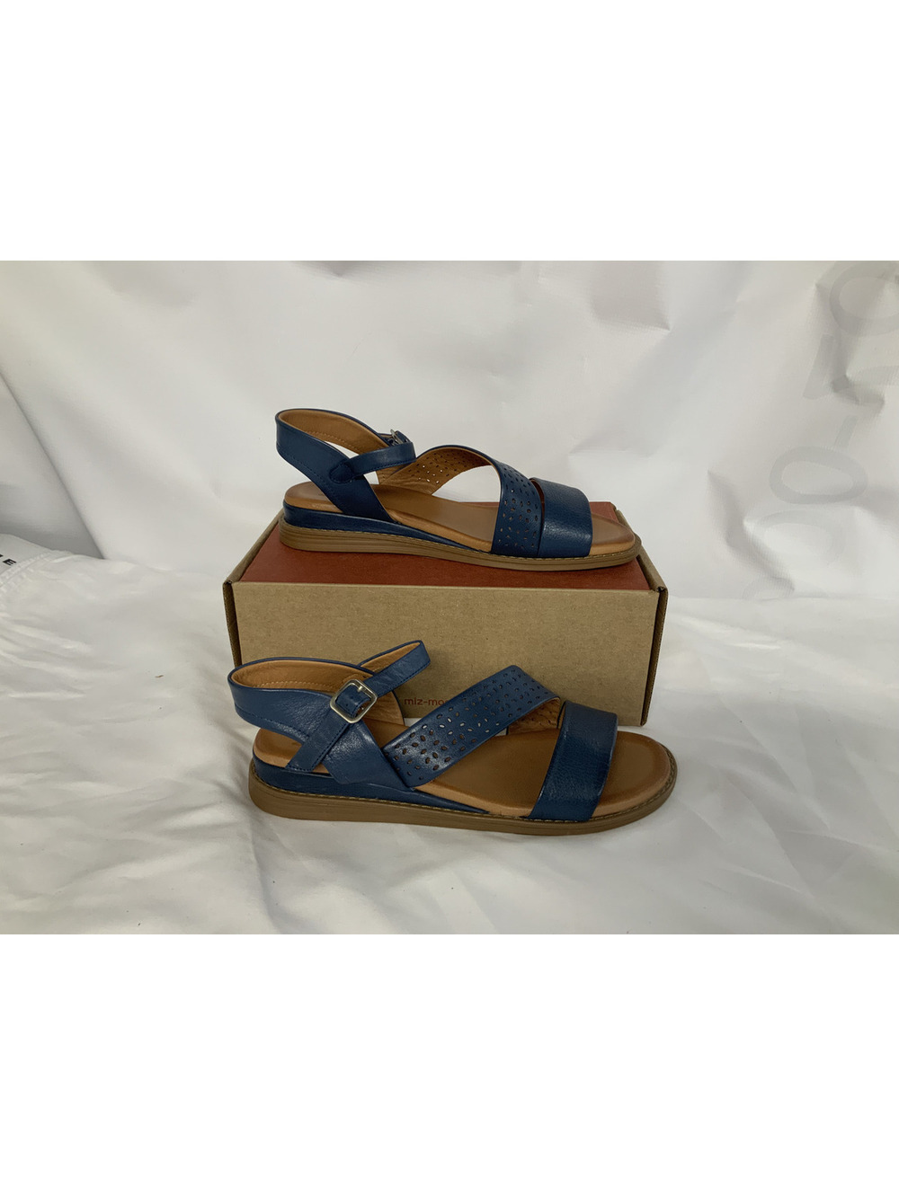 Mi Mooz- Hazel- Leather Sandals-Denim - 41